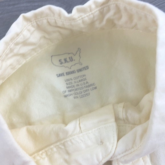 NEW Save Khaki United Button Down Oxford Shirt - Picture 2 of 4